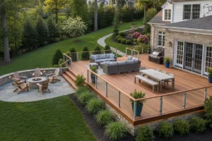 Custom Hardwood Deck installation West Chester, PA