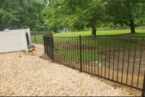 Backyard Perimeter Fence by a Chain Link Fence Company in West Chester, PA